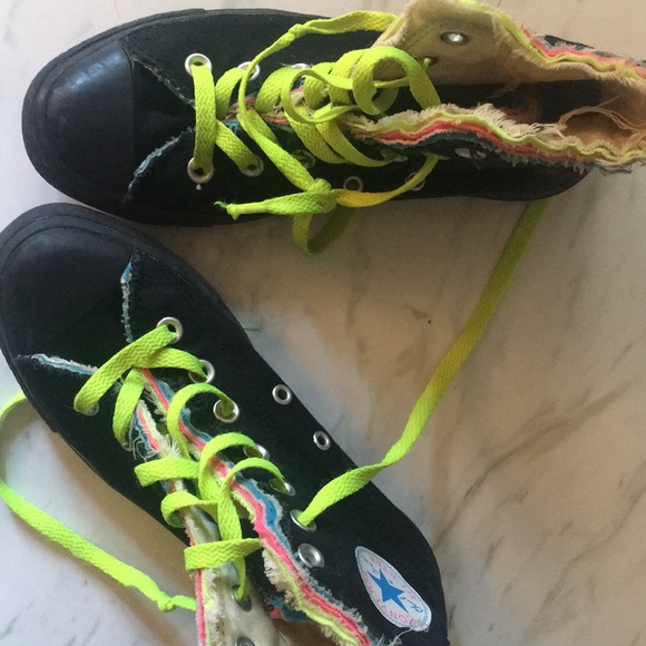 Neon rainbow Chuck Taylor Converse - Picture 1 of 4